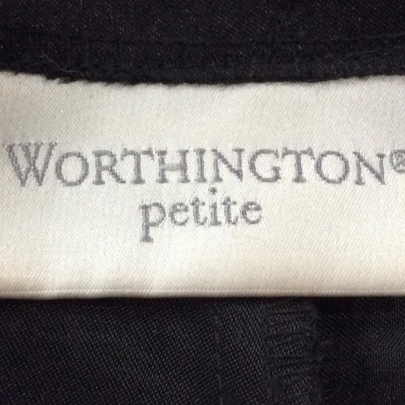 Worthington Petite *BLACK* Slacks with Side Zip Closure - Picture 8 of 8